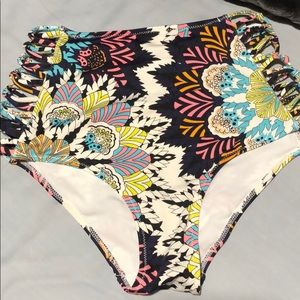 High waisted bikini bottoms